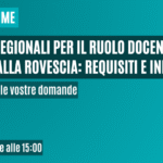 Elenchi regionali per il ruolo docenti, scatta il conto alla rovescia: requisiti e info utili. QUESTION TIME con Cannas. LIVE Lunedì 13 aprile alle 15:00