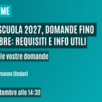Pensioni scuola 2027, domande fino al 21 ottobre: requisiti e info utili. QUESTION TIME con Russomanno (Cedan) LIVE Martedì 29 settembre alle 14:30